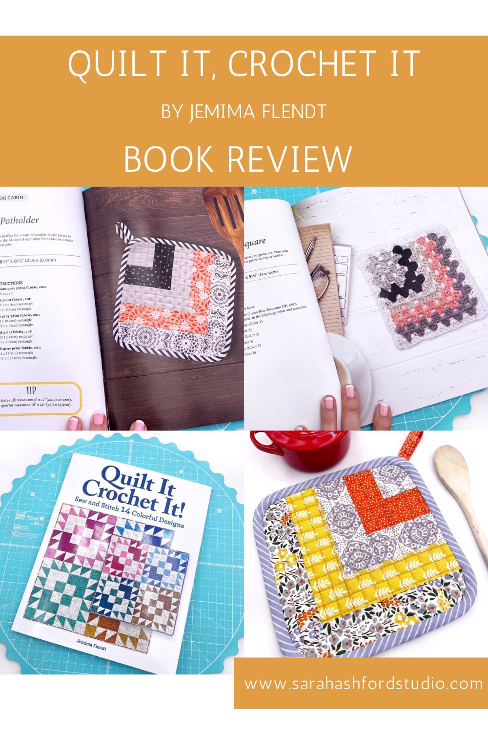 Quilt It, Crochet It by Jemima Flendt, Book Review