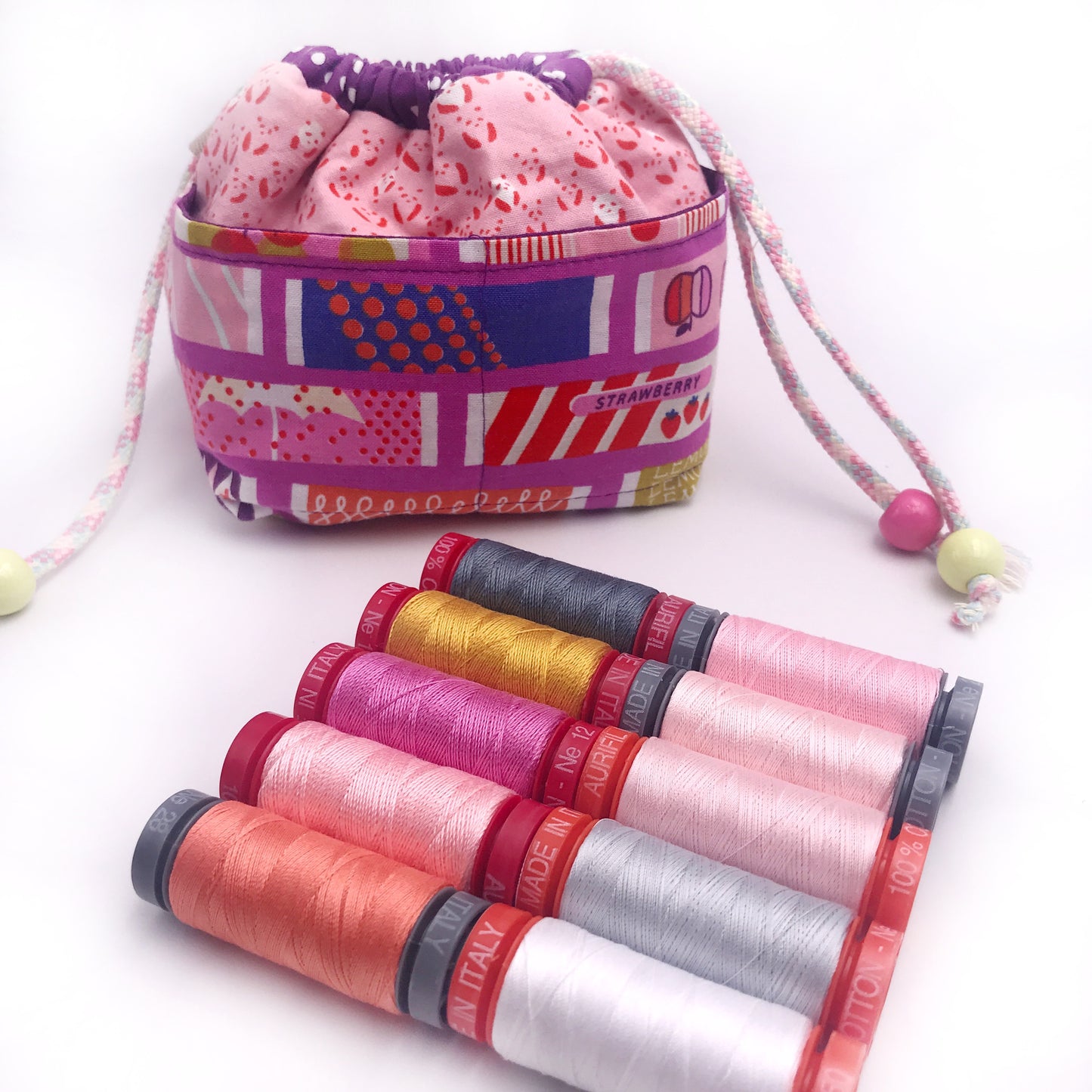 Sweet Cinnamon Roses Loves Aurifil Thread Set