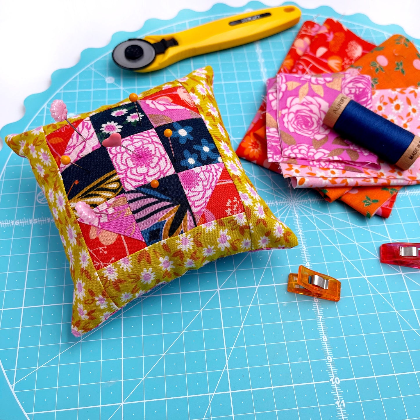 Tiny Block Pincushion PDF Digital Pattern