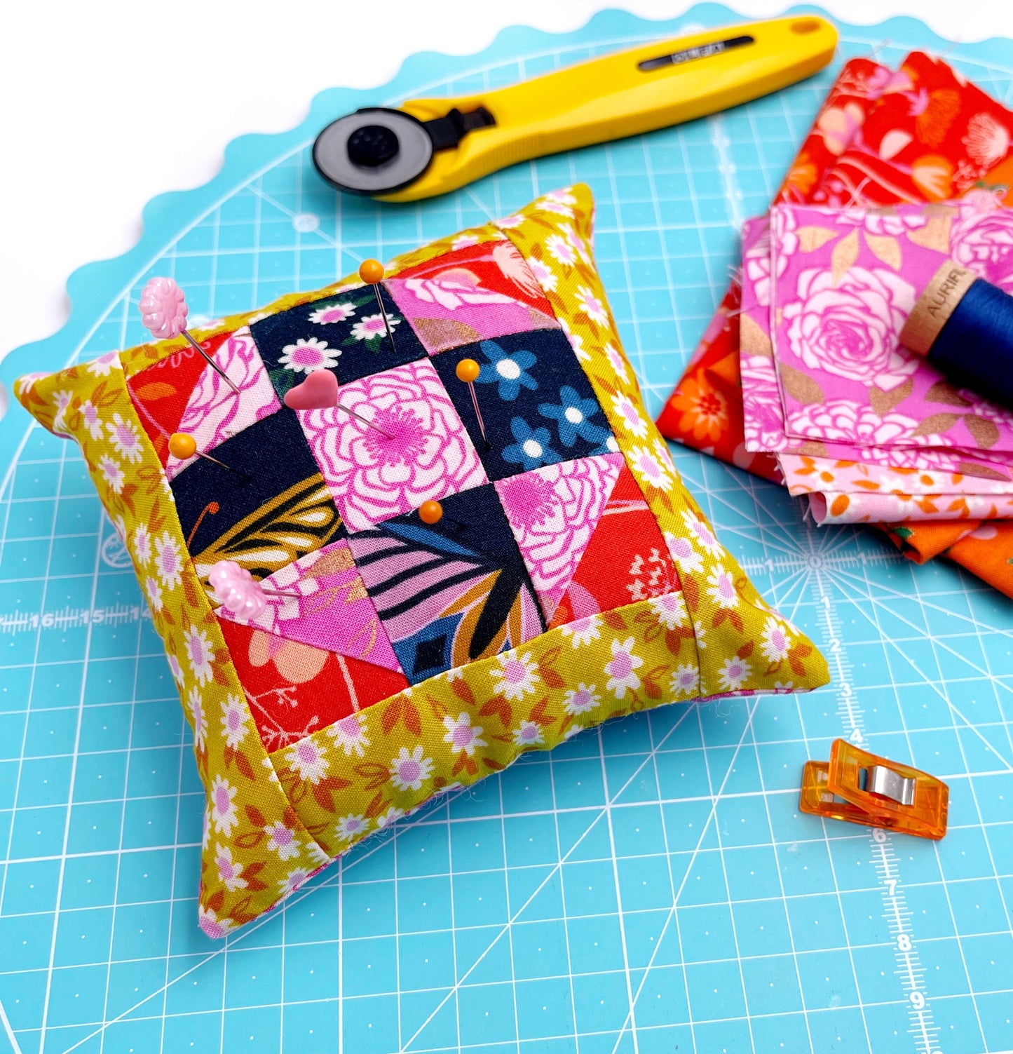 Tiny Block Pincushion PDF Digital Pattern