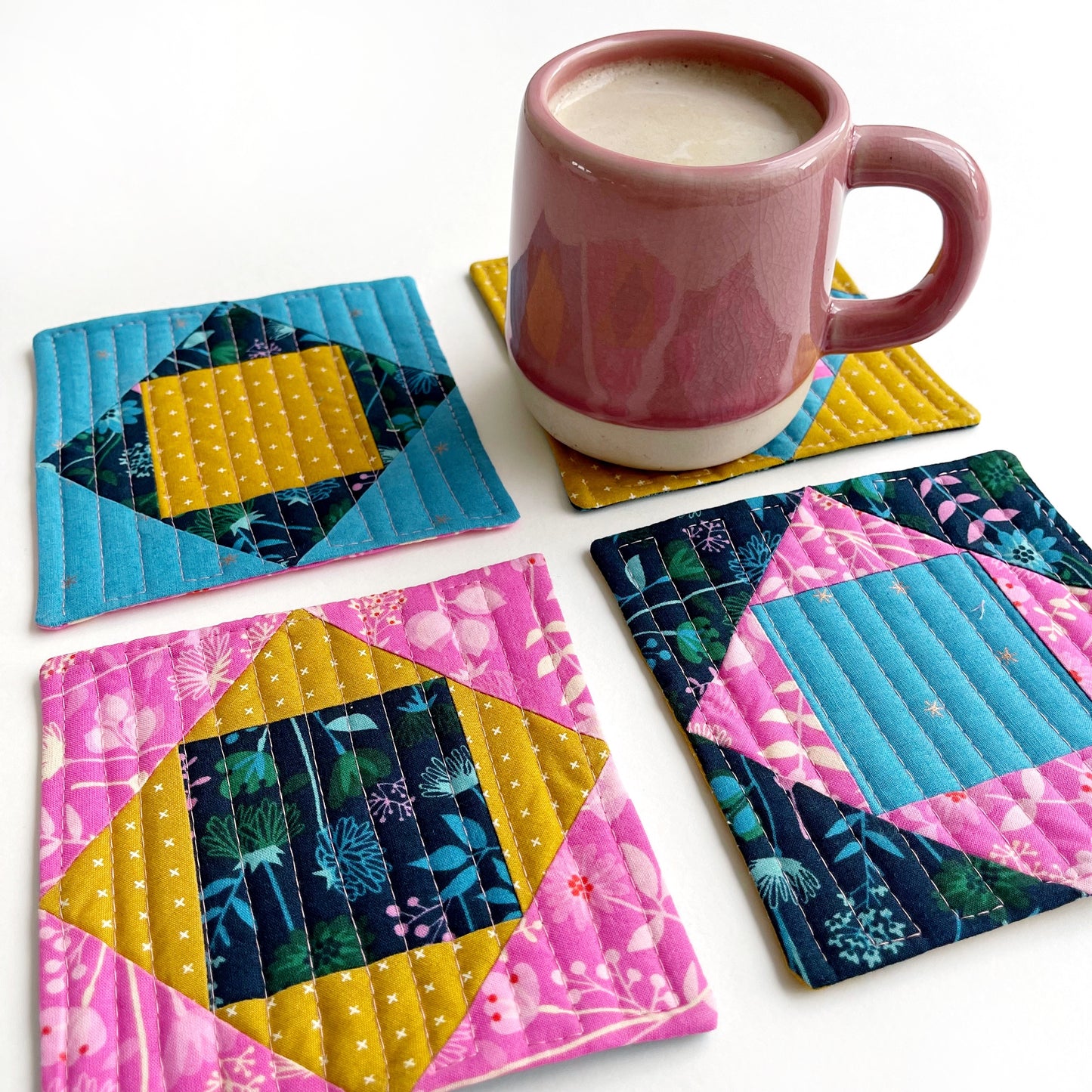 Coffee Break Coasters PDF Digital Pattern