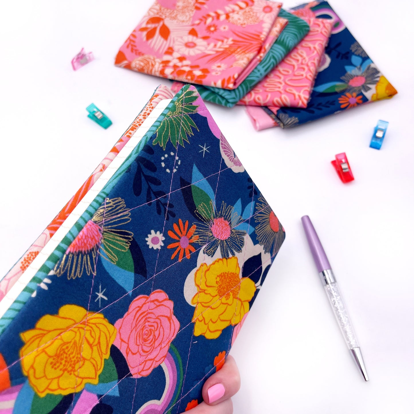 Quilted Notebook Cover PDF Digital Pattern
