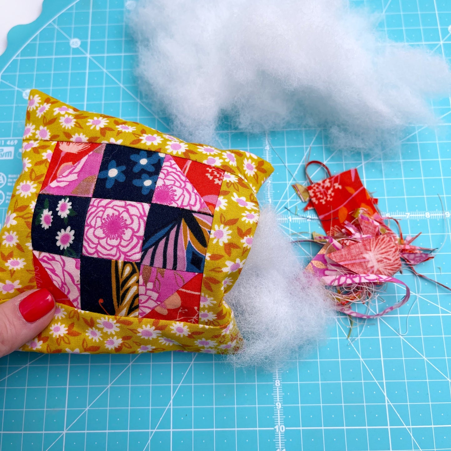 Tiny Block Pincushion PDF Digital Pattern