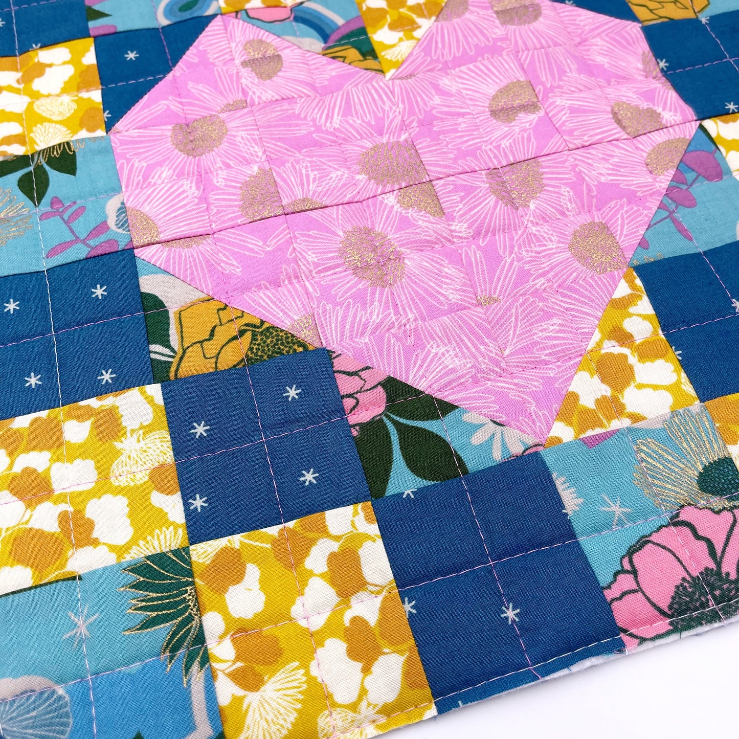 Sew Happy Mini Quilt PDF Digital Pattern