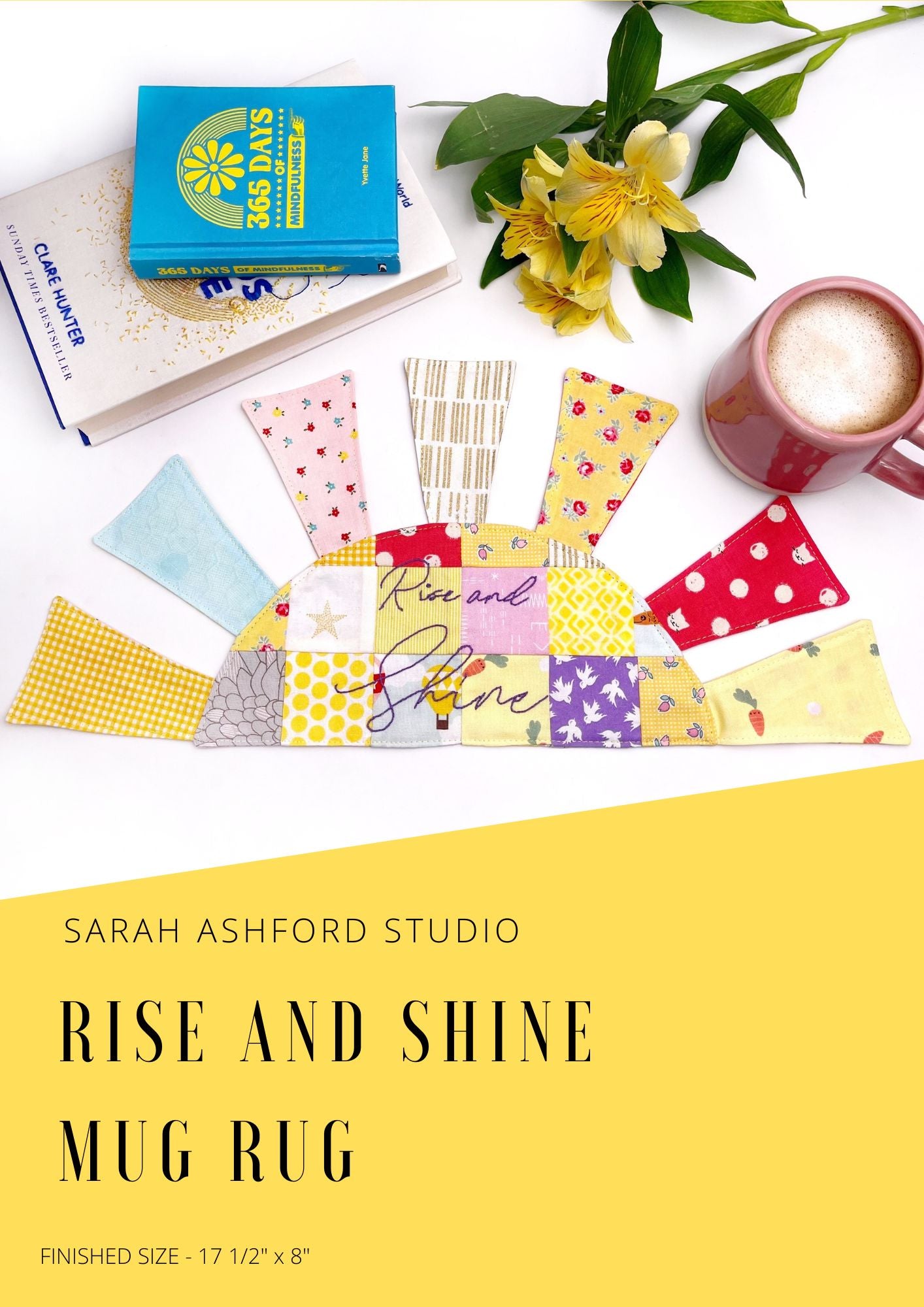 Rise and Shine Mug Rug PDF Digital Pattern