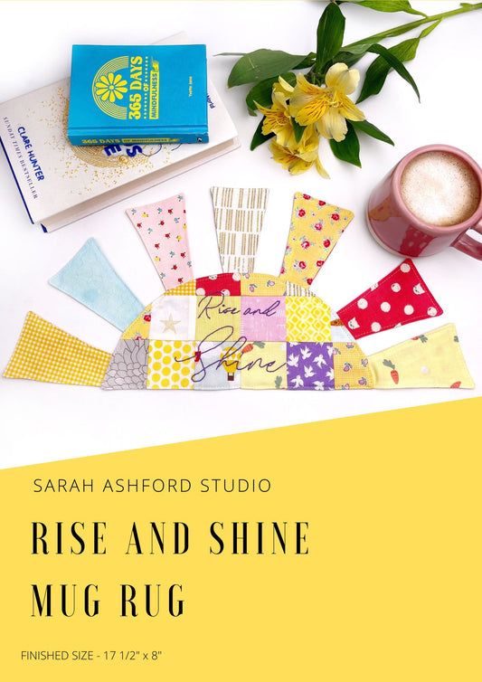 Rise and Shine Mug Rug PDF Digital Pattern
