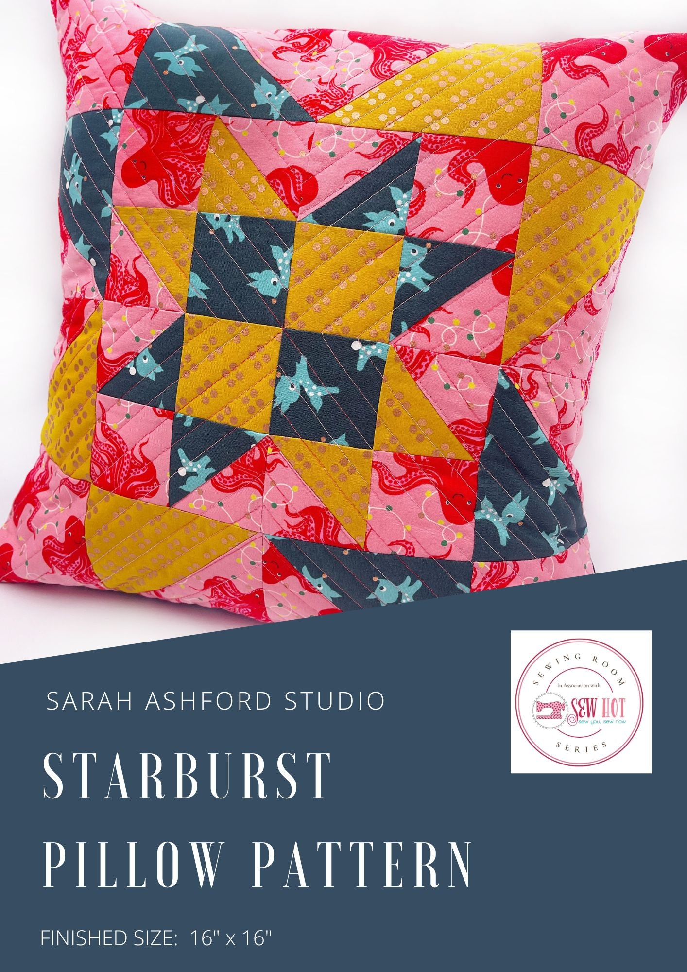 Starburst Pillow PDF Digtial Pattern