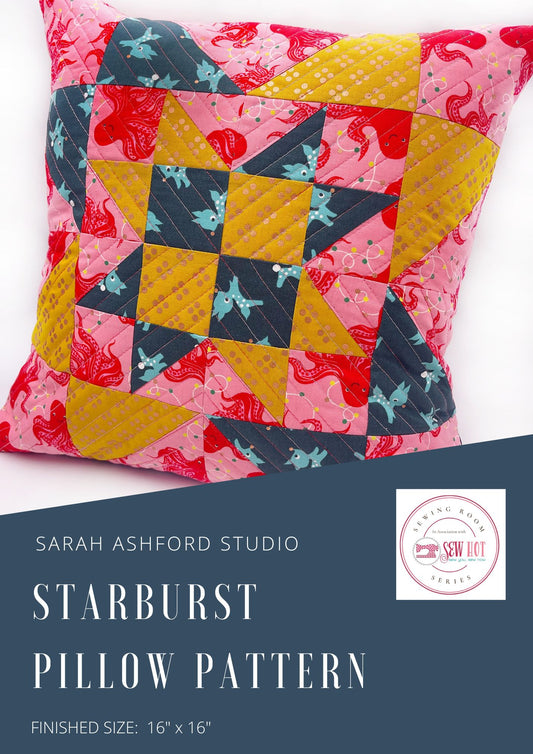 Starburst Pillow PDF Digtial Pattern