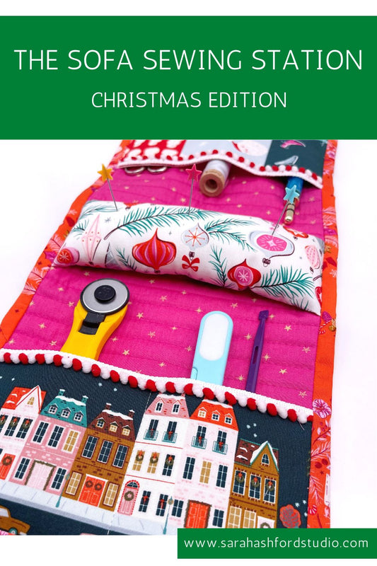 Sofa Sewing Station - Christmas Edition