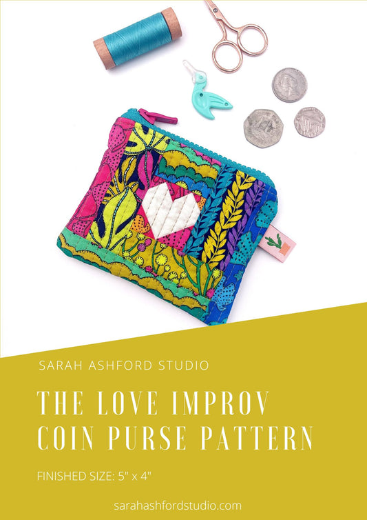 Love Improv Coin Purse PDF Pattern